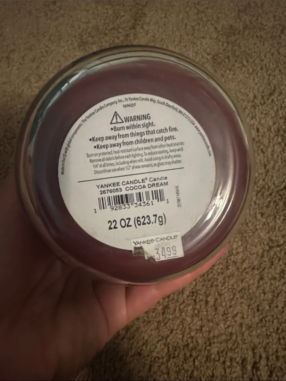 Yankee Candle Limited Edition Cocoa Dream Large Jar Candle